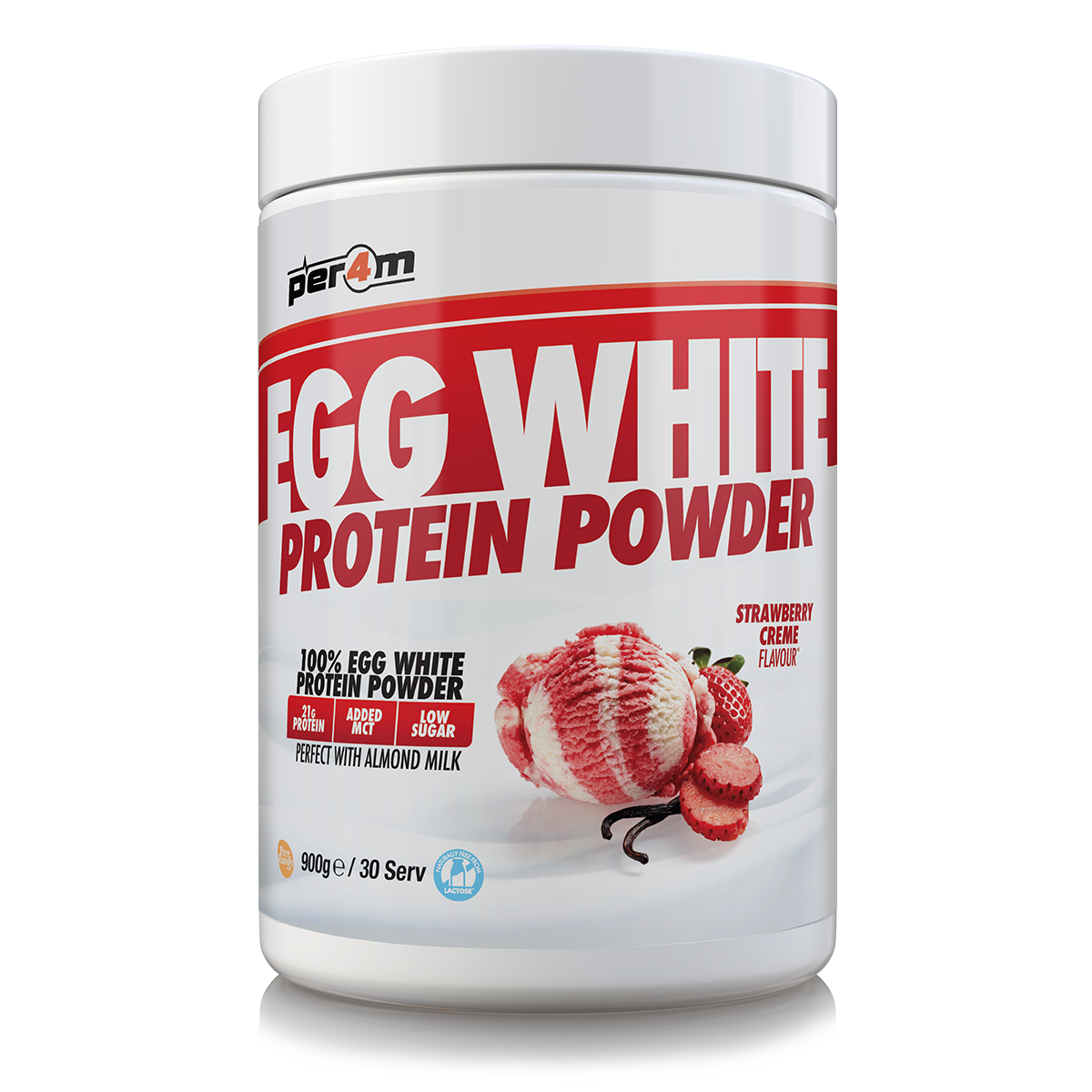 Egg White Protein Strawberry Creme