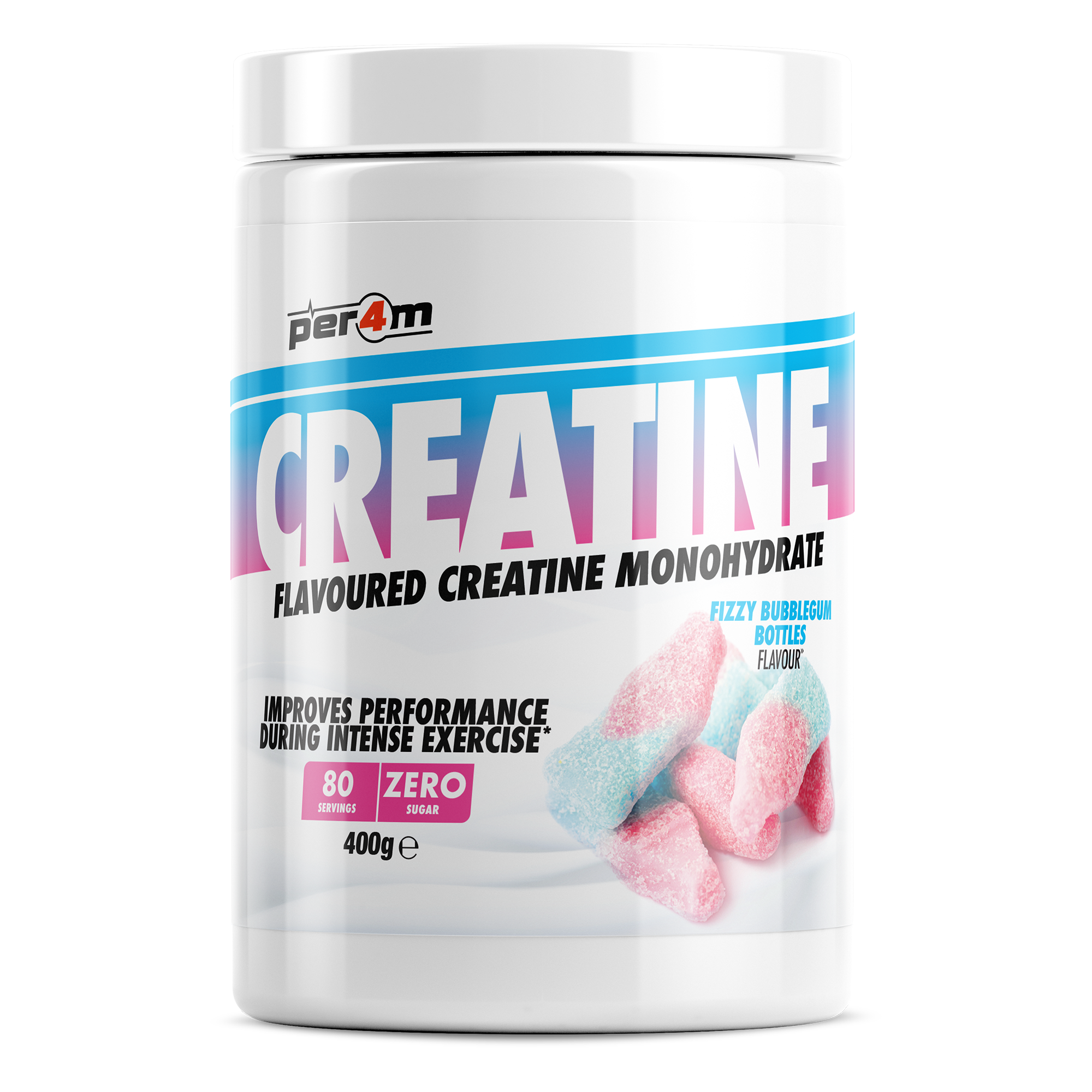 Flavoured Creatine Fizzy Bubblegum Bottles