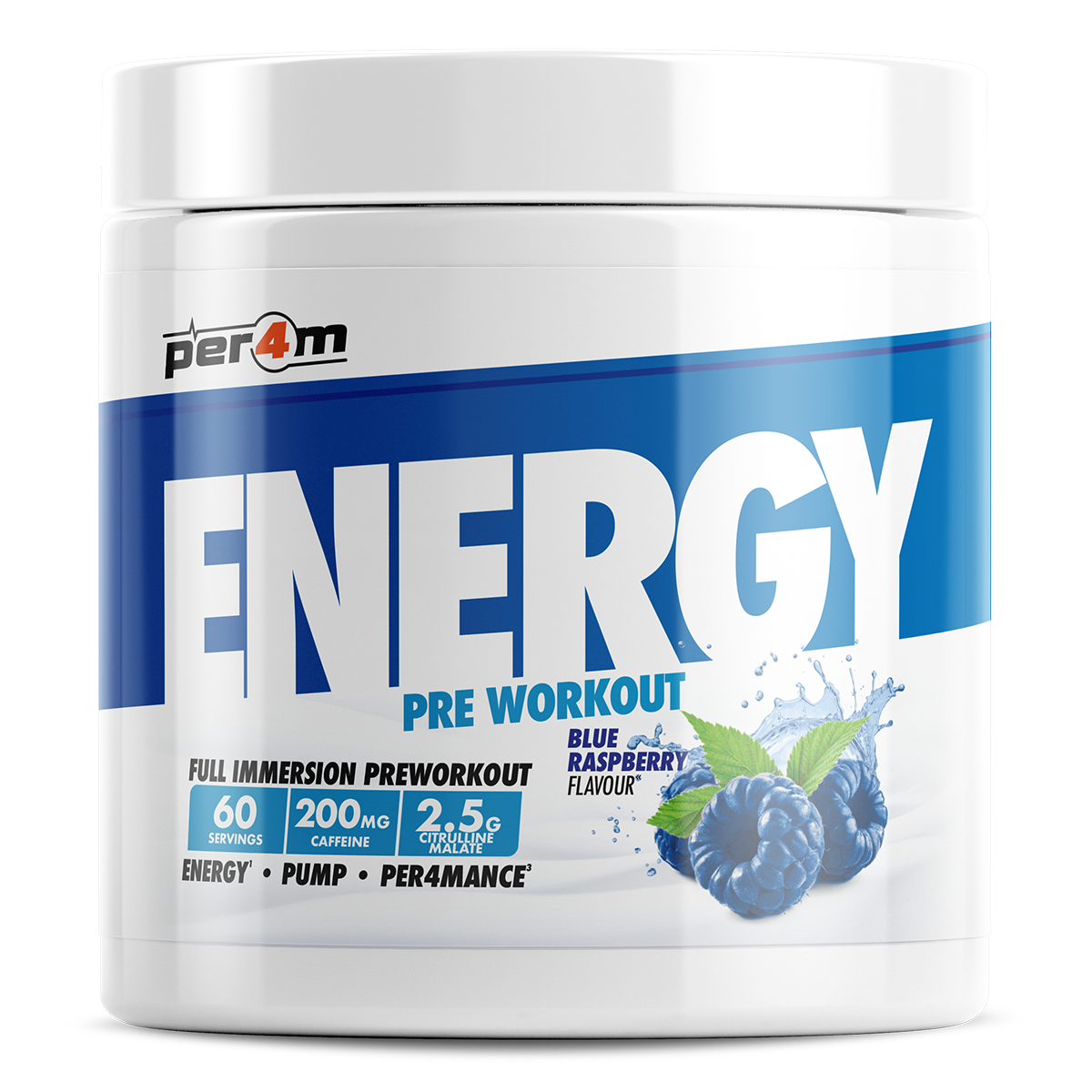 Energy Pre Workout Blue Raspberry