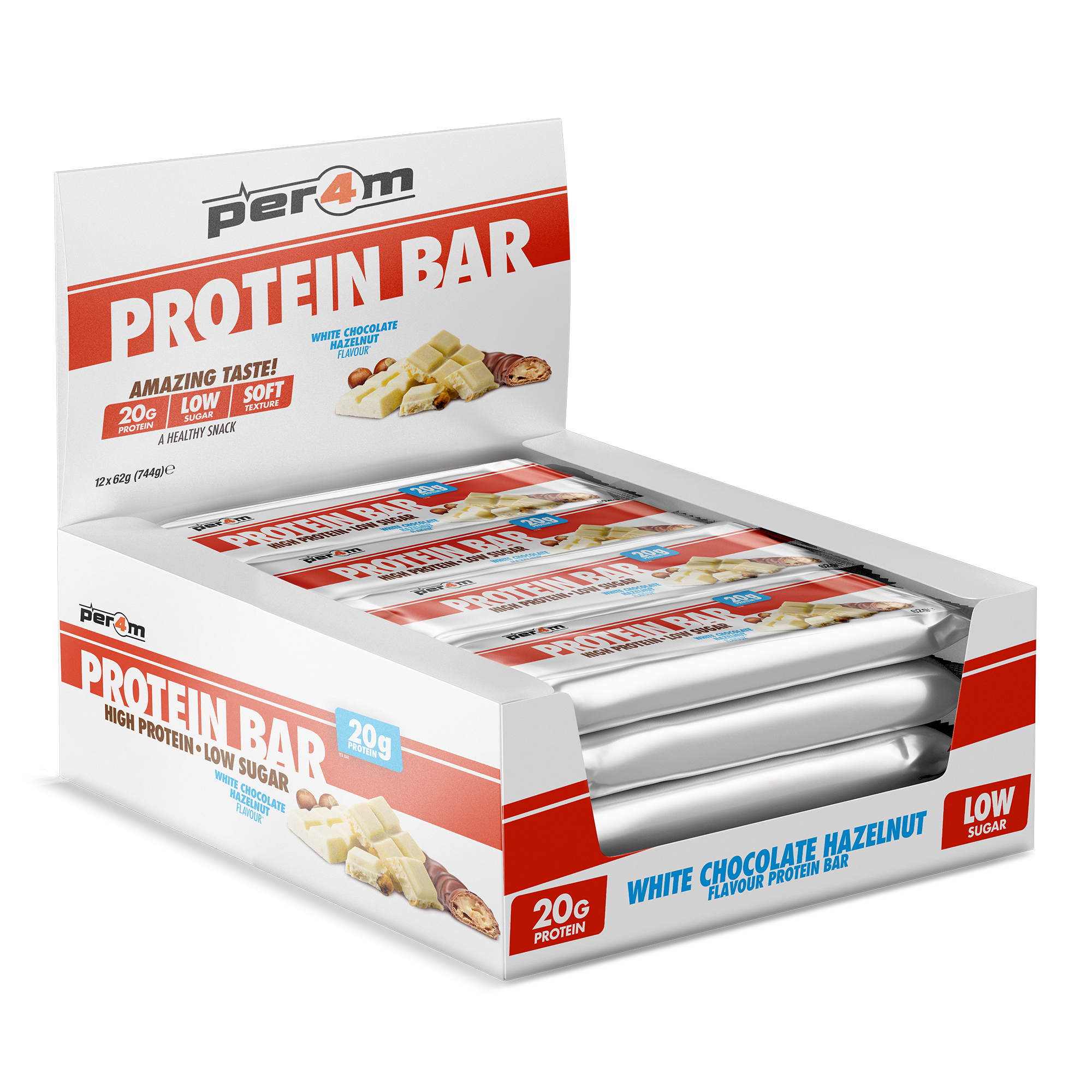 Protein Bars White Chocolate Hazelnut