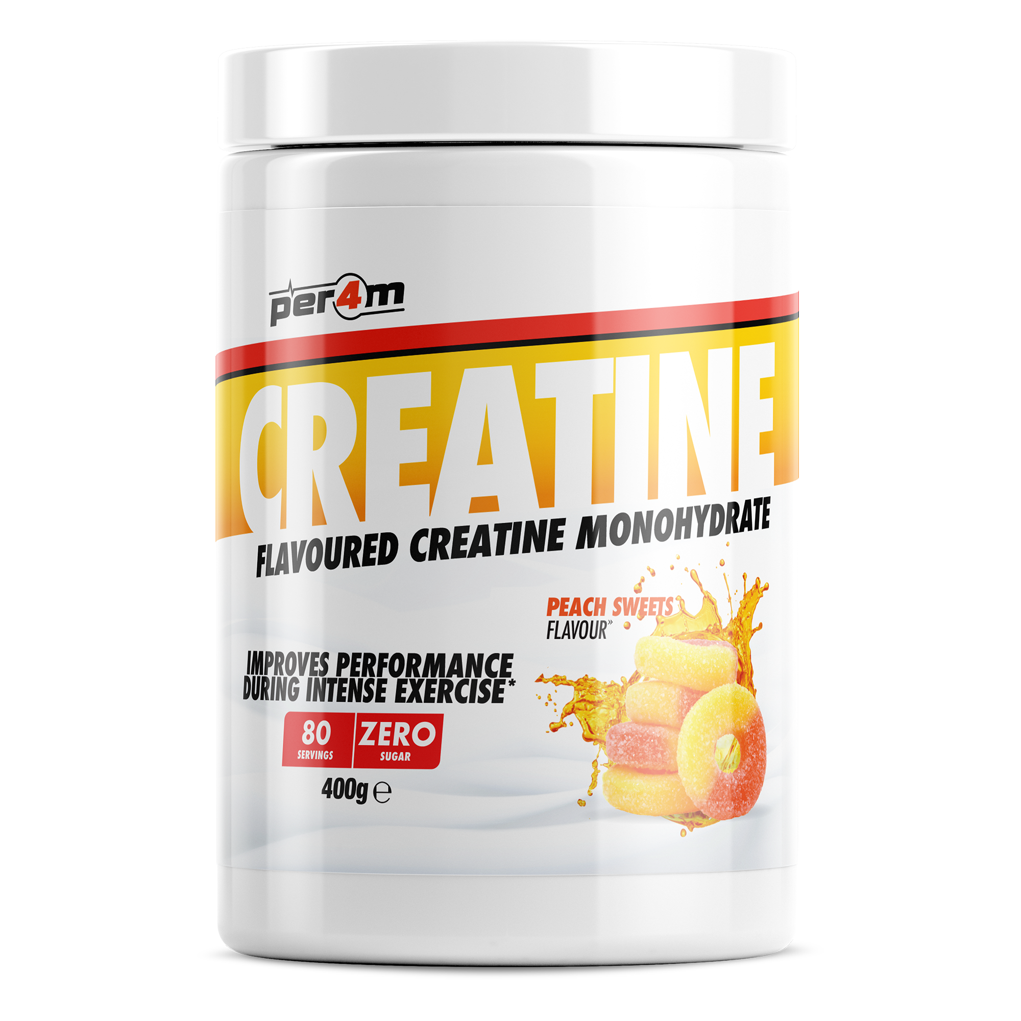 Flavoured Creatine Peach Sweets